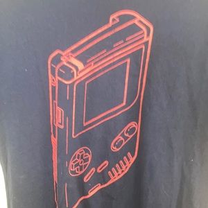 GAMEBOY GAME BOY Graphic Tee Shirt | Size Medium Navy Blue 100% Cotton